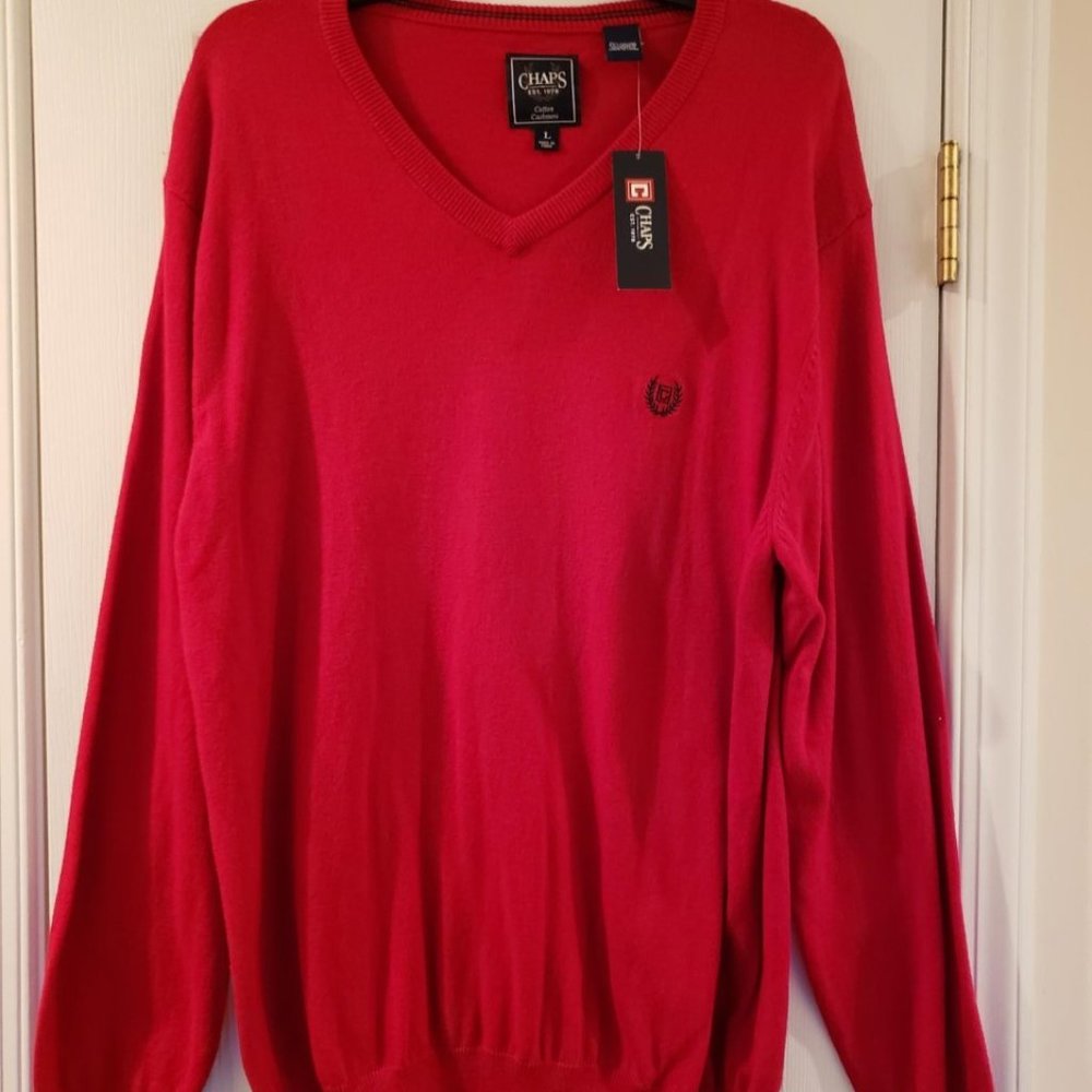 Chaps V-Neck Sweater
